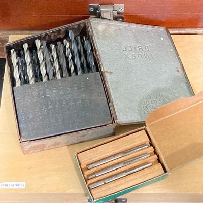 LOT 56: Vintage Wood Tools - Fulton Button Die Screw Plate, Woodtck Set, Tap, Craftsman and More