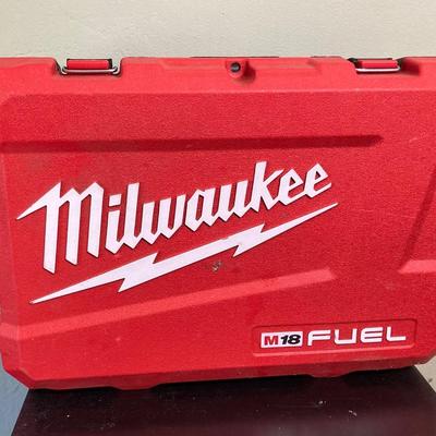 LOT 58: Milwaukee Tools and Accessories - Fuel Hex Hydraulic Driver, Charger with Storage Case and More