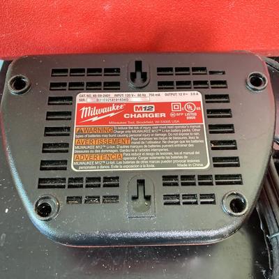 LOT 58: Milwaukee Tools and Accessories - Fuel Hex Hydraulic Driver, Charger with Storage Case and More
