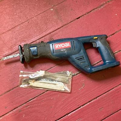 LOT 59: Assorted Tools - Hyper Tough Drill, Dremel Rotary Tool, Tough Box Storage Tote, Ryobi Reciprocating Saw, Hand Tools and More