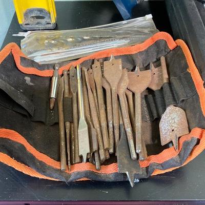 LOT 59: Assorted Tools - Hyper Tough Drill, Dremel Rotary Tool, Tough Box Storage Tote, Ryobi Reciprocating Saw, Hand Tools and More