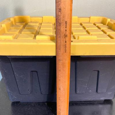 LOT 59: Assorted Tools - Hyper Tough Drill, Dremel Rotary Tool, Tough Box Storage Tote, Ryobi Reciprocating Saw, Hand Tools and More
