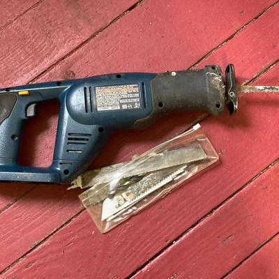 LOT 59: Assorted Tools - Hyper Tough Drill, Dremel Rotary Tool, Tough Box Storage Tote, Ryobi Reciprocating Saw, Hand Tools and More