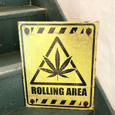 LOT 63: Rolling Area Decorative Metal Sign in Packaging