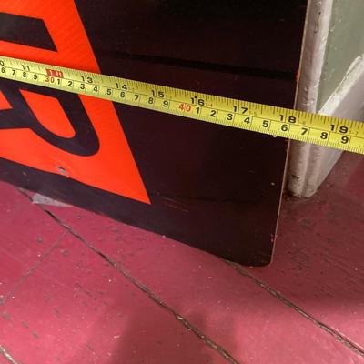 LOT 64: Metal Detour Road Sign