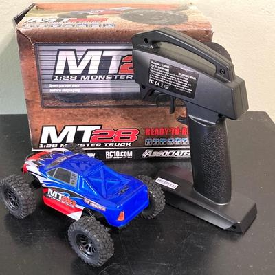 LOT 65: Associated Electrics Nano Sport RC Set and MT 28 1:28 Size Monster Truck