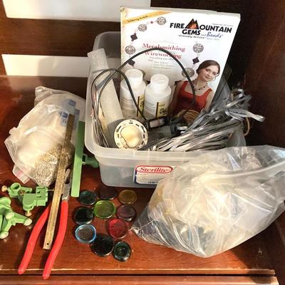 LOT 69: Stained Glass Crafters Collection - Assorted Glass, Framing, Tools, Supplies and More