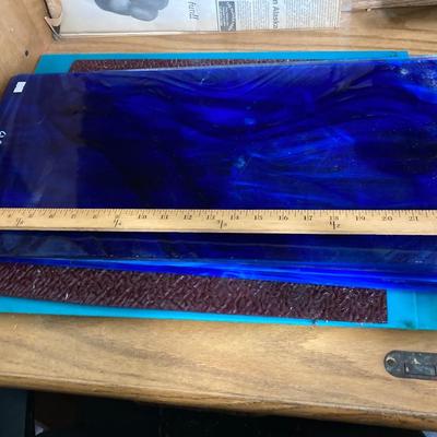 LOT 69: Stained Glass Crafters Collection - Assorted Glass, Framing, Tools, Supplies and More