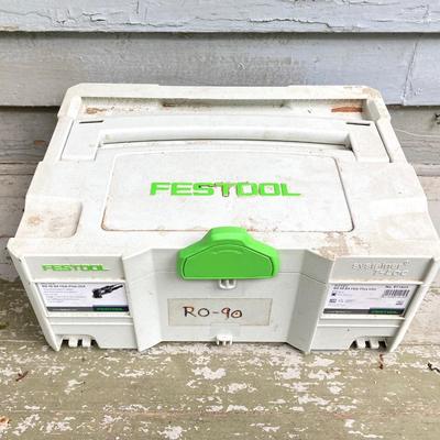 LOT 71: Festool Rotex RO 90 DX FEQ-Plus Sanding Tool in Case, Tools, Storage Boxes with Hardware and Pair of Halo Lights