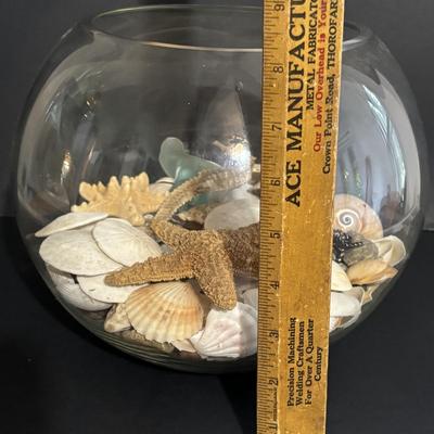 LOT 85: Seaside Collection: Ceramic Lighthouse Lamp, Wooden Carved Pelican, Sea Glass Bottles w/Barnacles, Lighthouse Painting on Slate,...
