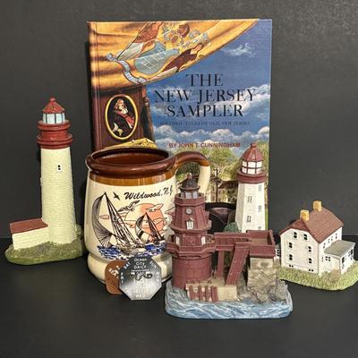 LOT 86: Vintage Ocean City & Sea Isle City Beach Tags, Scaasis Originals Lighthouses: Cape May, Sandy Hook & Ship John Shoal, DE,...