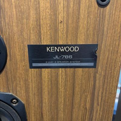 LOT 88: Vintage Kenwood JL-786 Floor Speakers 3-Way 3 Speaker System