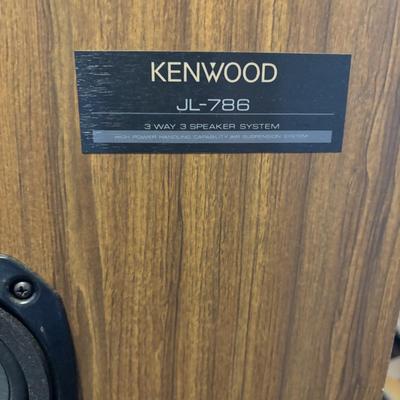 LOT 88: Vintage Kenwood JL-786 Floor Speakers 3-Way 3 Speaker System