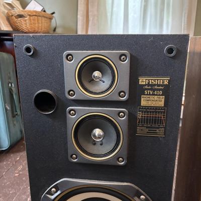 LOT 89: Vintage Fisher Floor Speakers Model STV-410