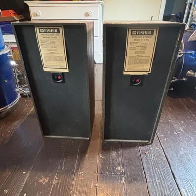 LOT 89: Vintage Fisher Floor Speakers Model STV-410