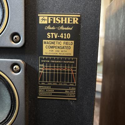 LOT 89: Vintage Fisher Floor Speakers Model STV-410