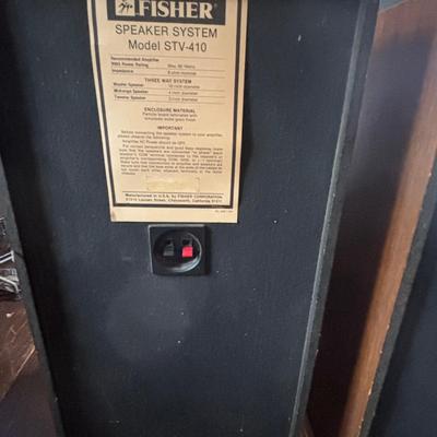 LOT 89: Vintage Fisher Floor Speakers Model STV-410