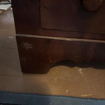 LOT 101: Empire Style Wood/Veneered Chest of Drawers