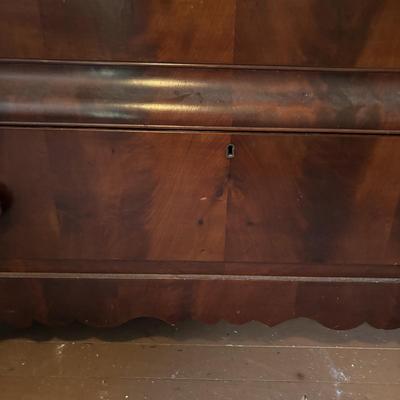 LOT 101: Empire Style Wood/Veneered Chest of Drawers