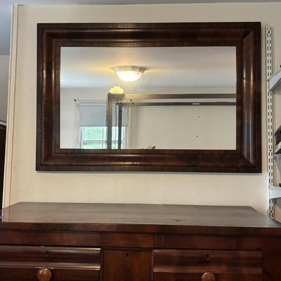 LOT 102: Wood Framed Mirror