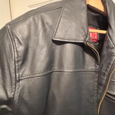 LOT 104: Hind Leather Lined Jacket, sz L