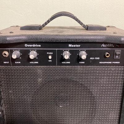 LOT 119: Rock On Collection - AC / DC & Ozzy Osbourne Memorabilia, Rock Band Metal Double Sided Axe, Austin Amplifier and More