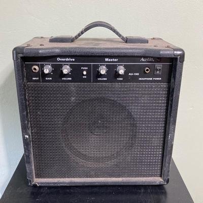LOT 119: Rock On Collection - AC / DC & Ozzy Osbourne Memorabilia, Rock Band Metal Double Sided Axe, Austin Amplifier and More
