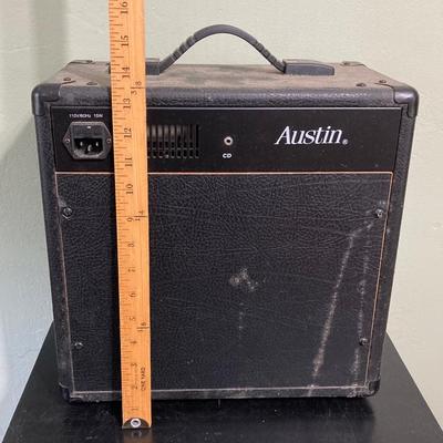 LOT 119: Rock On Collection - AC / DC & Ozzy Osbourne Memorabilia, Rock Band Metal Double Sided Axe, Austin Amplifier and More