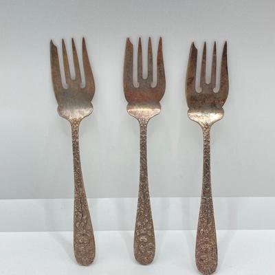 LOT 121: Steiff Sterling Flatware Collection - Tw 258.77g