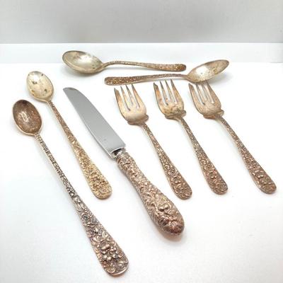 LOT 121: Steiff Sterling Flatware Collection - Tw 258.77g