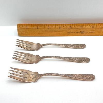 LOT 121: Steiff Sterling Flatware Collection - Tw 258.77g