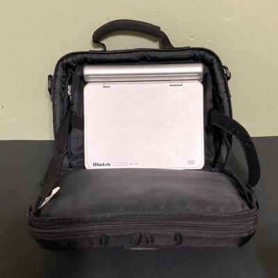 LOT 128: Mintek Portable DVD Player with Collection of DVDs