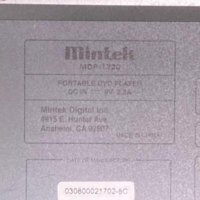 LOT 128: Mintek Portable DVD Player with Collection of DVDs