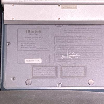 LOT 128: Mintek Portable DVD Player with Collection of DVDs