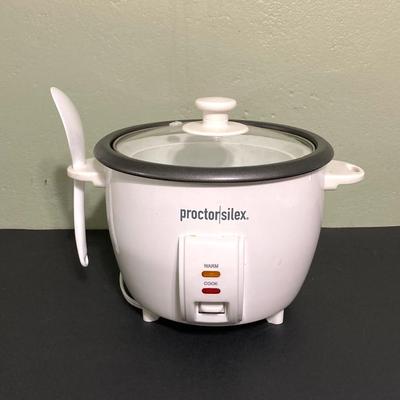 LOT 129: Bella Air Fryer, Proctor / Silex Rice Cooker and Proctor Silex Toaster