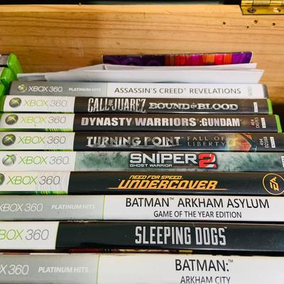 LO 192: Wooden Box Full of XBox 360 Games - Grand Theft Auto,Call of Duty, Assassin’s Creed and Many More