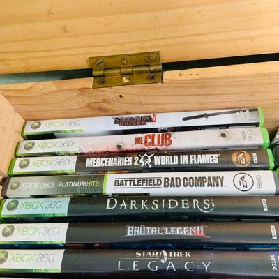 LO 192: Wooden Box Full of XBox 360 Games - Grand Theft Auto,Call of Duty, Assassin’s Creed and Many More