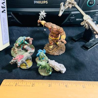 LOT 193: Star Trek Next Generation VCR Board Game with Philips VCR, D&D Figures, Never Used Mancala Game Space Book and More