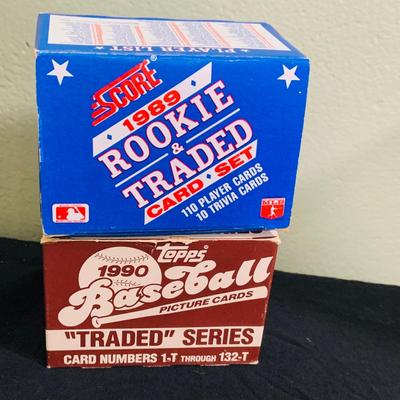 LOT 194: Baseball Collection - Opened and Unopened Boxes of Baseball Cards, Phillies Mini Bat and 2008 World Series Glass