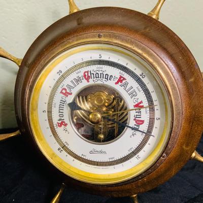 LOT 198: Collection of Brass and Metal Birds, and Hour Glass and Barometer