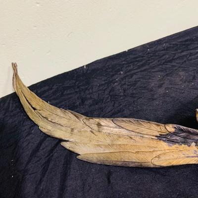 LOT 198: Collection of Brass and Metal Birds, and Hour Glass and Barometer
