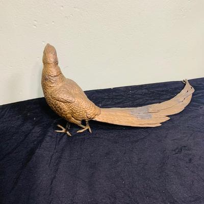 LOT 198: Collection of Brass and Metal Birds, and Hour Glass and Barometer