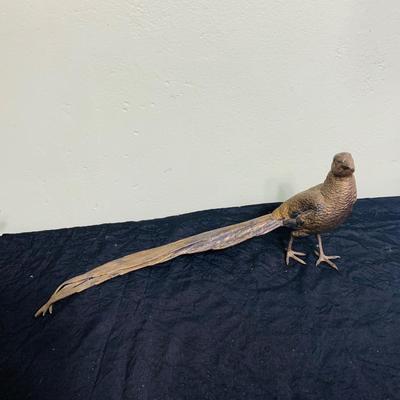 LOT 198: Collection of Brass and Metal Birds, and Hour Glass and Barometer