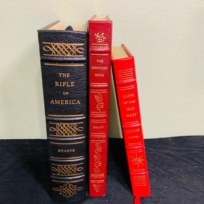 LOT 201: Collection of Books on Guns / Firearms- The Rifle In America, The Kentucky Rifle and Guns of the Old West