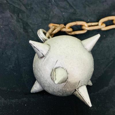 LOT 203: Set of Two(2) Replica Spiked Ball Maces One with One Ball the Other with Two