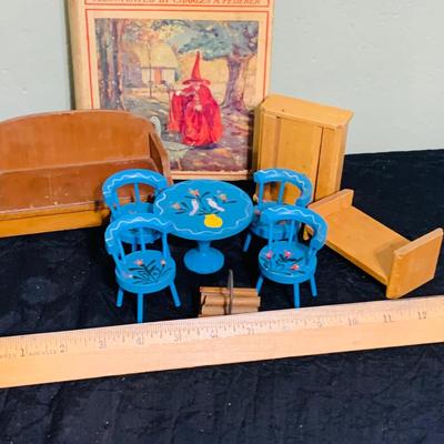 LO 207: Collection of Vintage Toys, Game and Marbles Featuring Tandy Caveman Electronic Table Top Game, Fred Flintstone Wooden Puzzle,...
