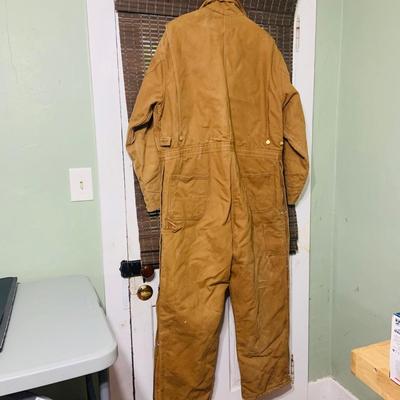 LOT 209: Carhartt Men’s Quilted Coveralls Size 50 Short