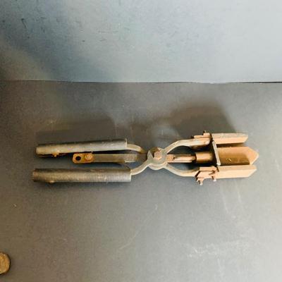 LOT 212: Collection of Vintage/Antique Tools Including a Sprayer, Pulley, Cigarette Roller, Glass Tool and Much More