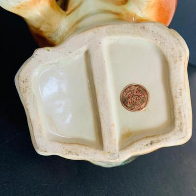 LOT 213: Vintage Bull Dog 2 Piece Porcelain Bank with Lock and Key Made in Japan, Homco and Avon Dogs and a Oil Lamp