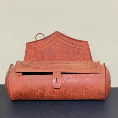 LOT 216: Primitive Inspired Collection Including Rustic Bird House, Vintage Storage Cabinet, Wall Art and More